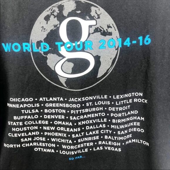 GARTH BROOKS Country Music 2014-2016 World Tour Concert Tee Unisex Size XL - Picture 6 of 7